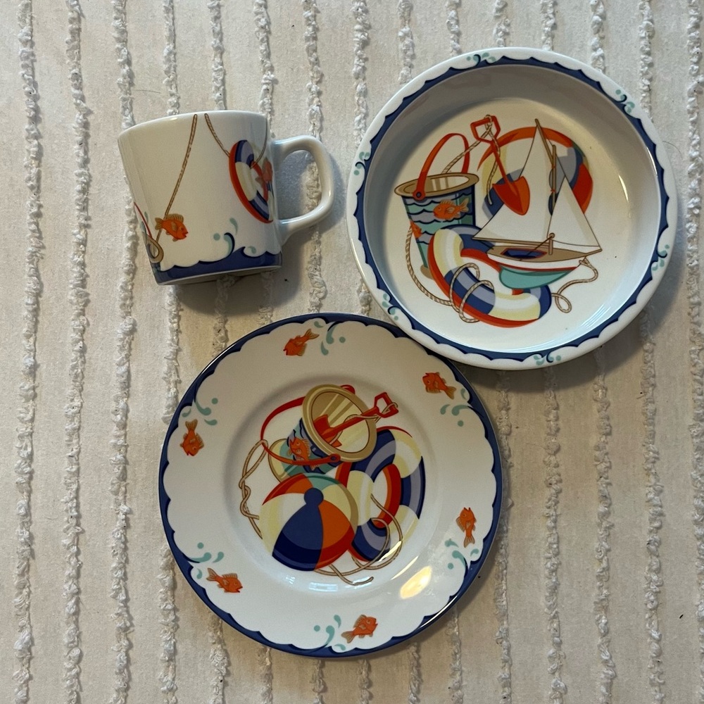 Tiffany Seashore 3 piece Child’s set -SOLD